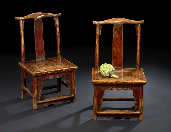 Pair of Chinese Provincial Wooden