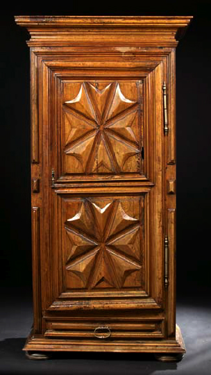 French Provincial Walnut Bonnetiere,