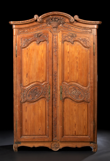 French Provincial Pine Armoire  2a687