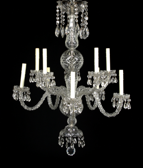 George III-Style Cut Glass Tiered