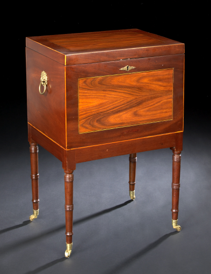 George III Mahogany Cellarette,  ca.