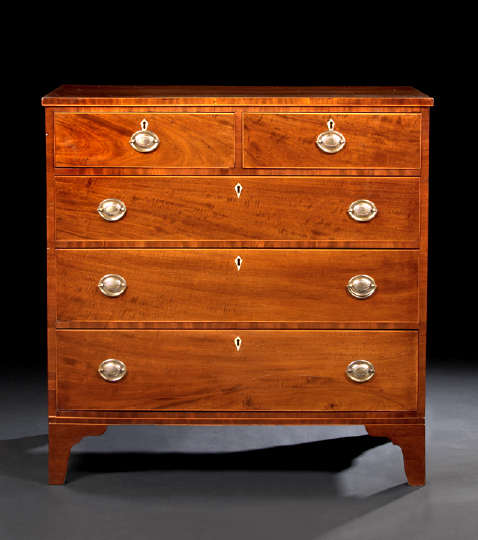 George III Mahogany Chest fourth 2a6cd