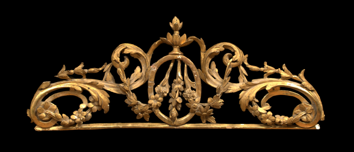 Napoleon III Carved Giltwood Cresting,