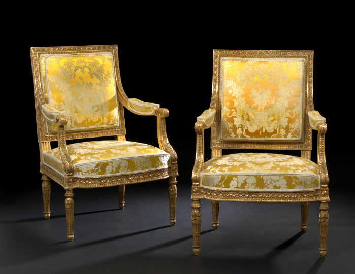 Pair of Louis XVI-Style Giltwood