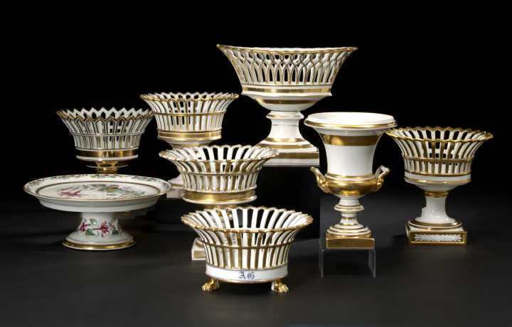 White-and-Gold Paris Porcelain