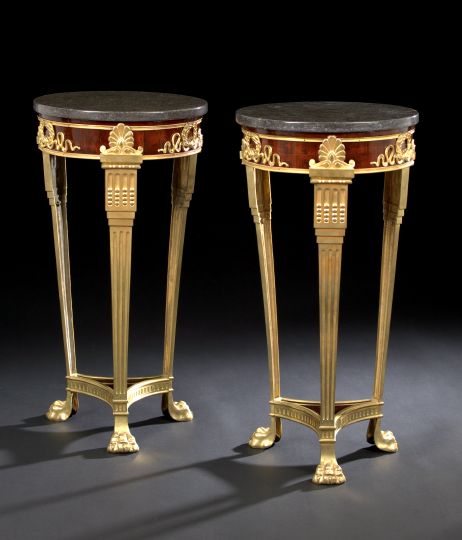 Pair of Empire Style Ormolu Mounted 2a738