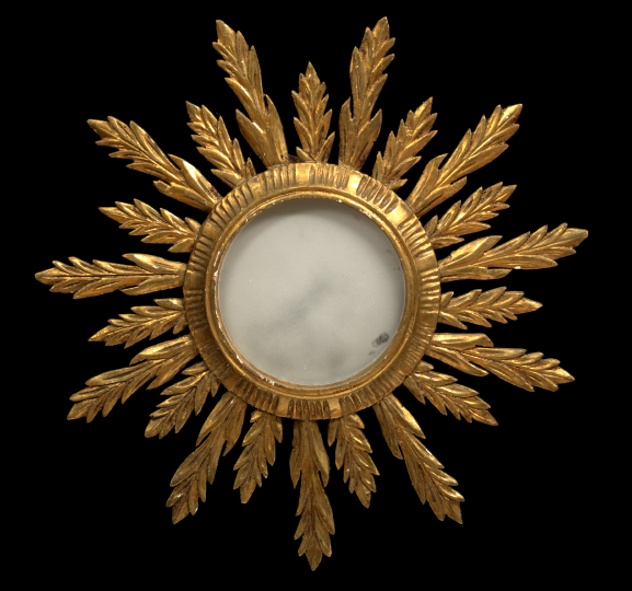 Italian Carved Giltwood Sunburst 2a76b