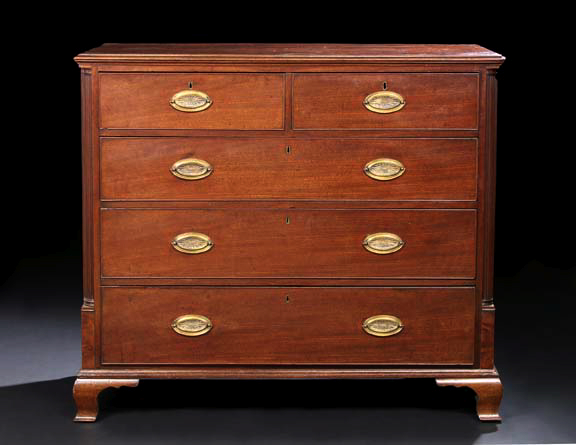 George III Mahogany Chest fourth 2a3d6