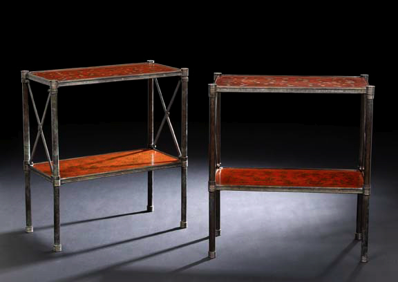 Pair of Directoire-Style Patinated