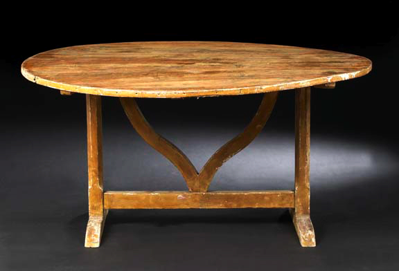 French Provincial Pine Wine Table,