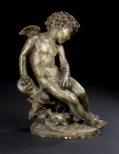 Large French Bronze Patinated Plaster 2a494