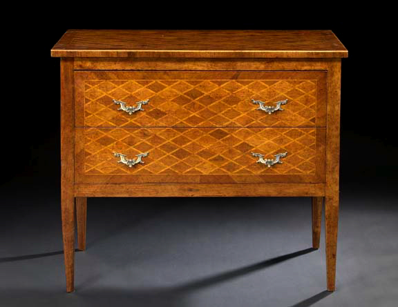 Louis XVI Style Mahogany and Parquetry 2a4d3