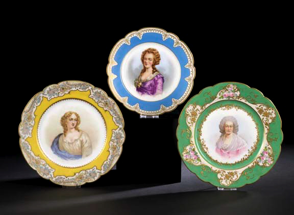 Sevres Porcelain Cabinet Portrait Plate,