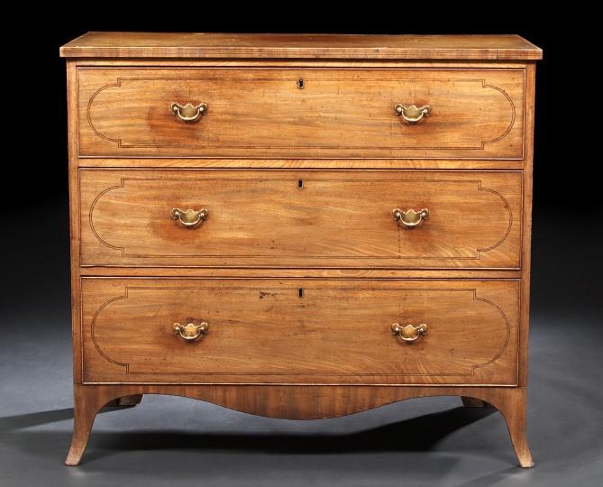 Late Regency Mahogany Chest mid 19th 2a948