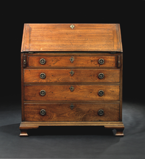 George III Style Mahogany Bureau  2a95d