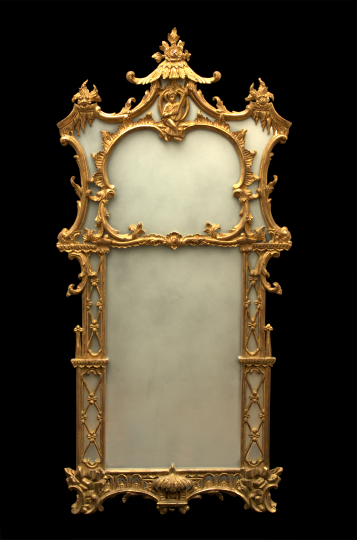 Chinese Chippendale Style Giltwood 2a960