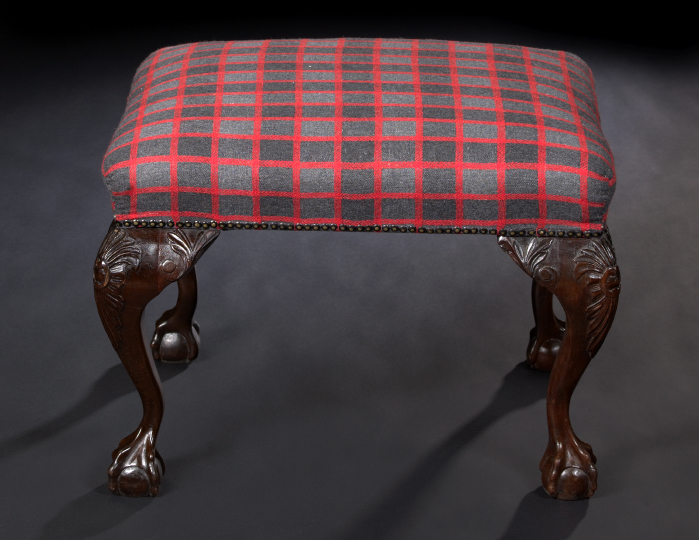 George III Style Mahogany Stool  2a964