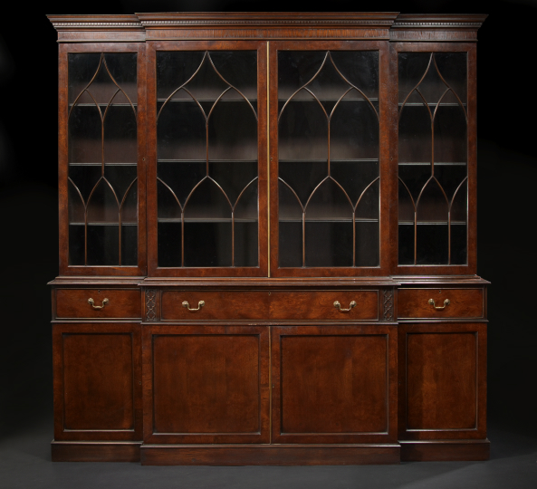 George III Style Mahogany and Burlwood 2a967