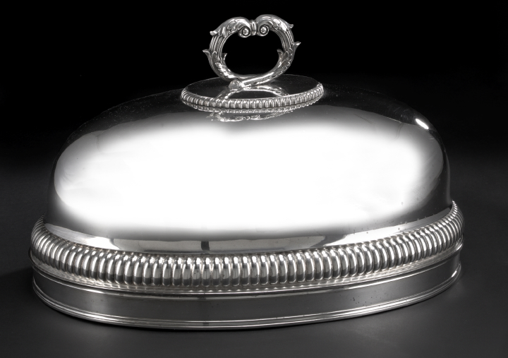 Victorian Silverplate Meat Dome  2a97d