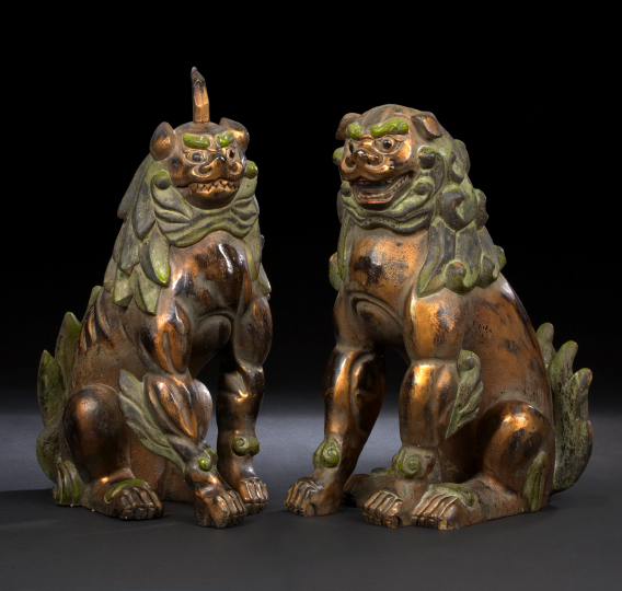 Good Pair of Japanese Carved Wood 2a983
