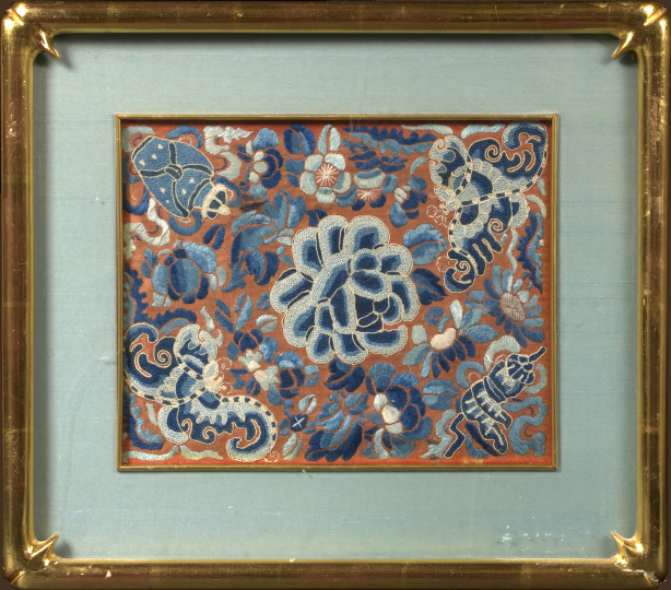 Pair of Framed Chinese Embroidery