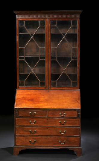 George III Mahogany Secretary Bookcase  2a98b