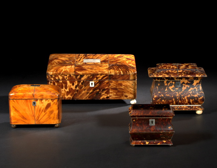 English Tortoiseshell Desk Box,