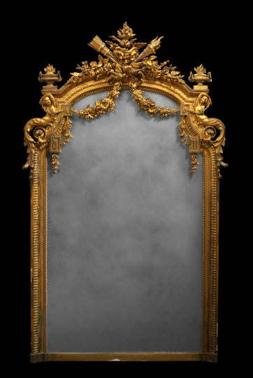 Napoleon III Giltwood Looking Glass  2a9cc