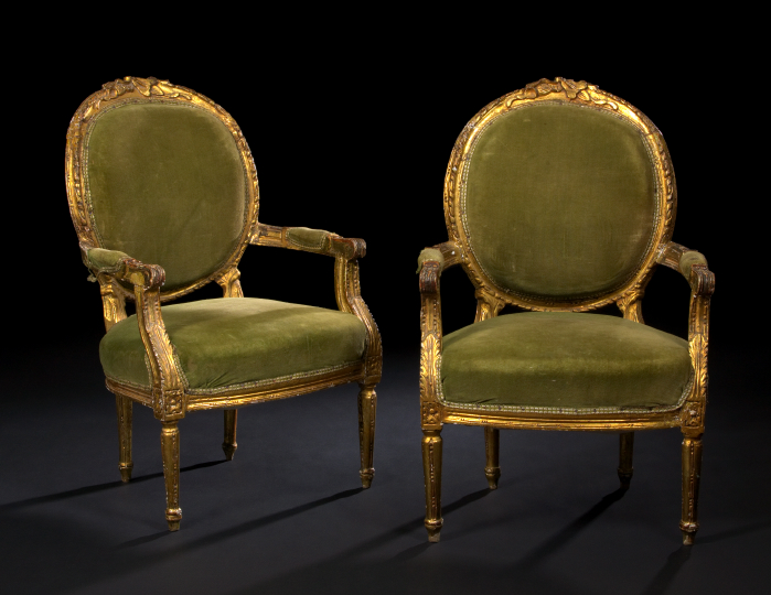Pair of Louis XVI Style Giltwood 2a9df