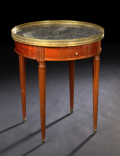 Louis XVI Style Mahogany and Marble Top 2aa33