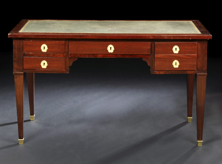 Louis XVI Style Mahogany Desk  2aa66