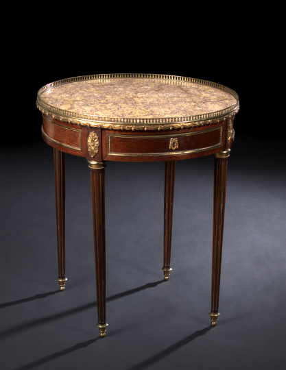 Louis XVI Style Mahogany and Marble Top 2aa72