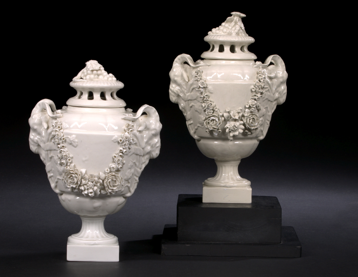 Pair of Italian Reticulated Blanc de Chine 2aab1