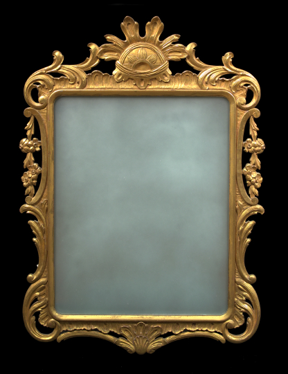 Italian Giltwood Looking Glass,