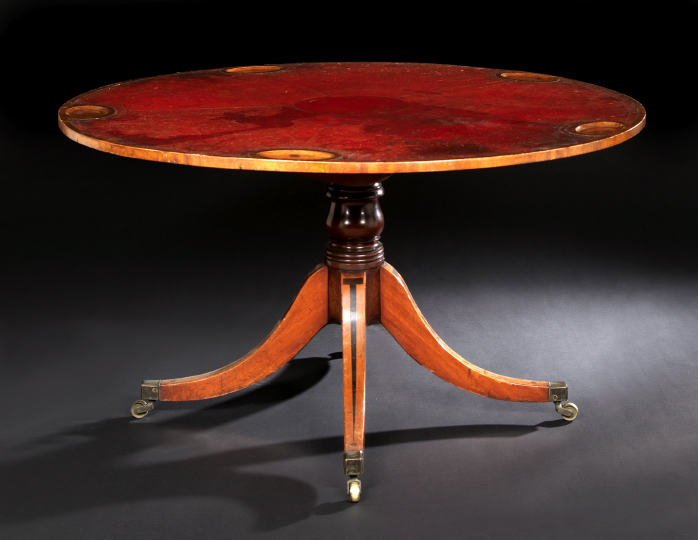 George III Mahogany Games Table  2ab31