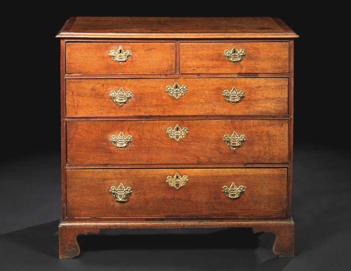 George III Oak Chest fourth quarter 2ab48