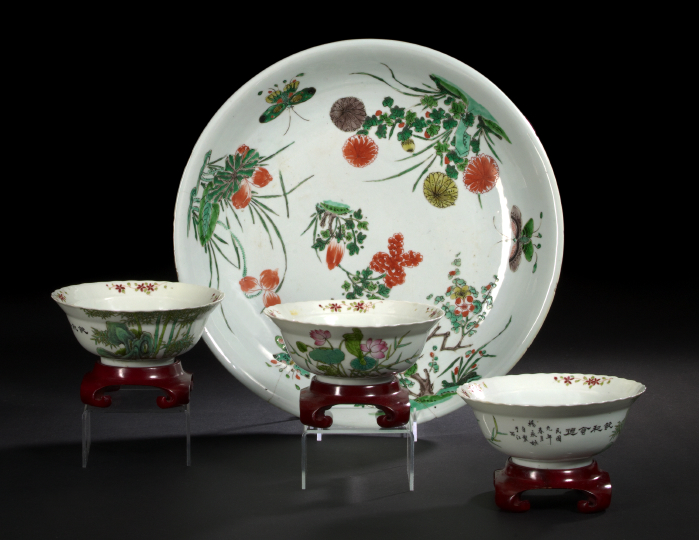 Large Chinese Famille Verte Porcelain 2ab50