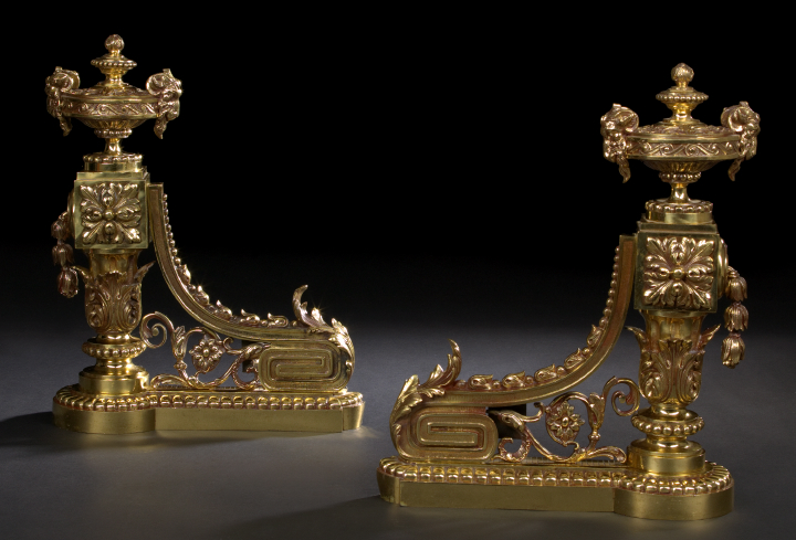 Pair of Napoleon III-Style Gilt-Lacquered