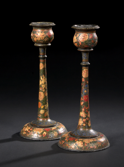 Pair of Kashmiri Elaborately Floral