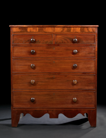 Victorian Mahogany Chest mid 19th 2a7b4