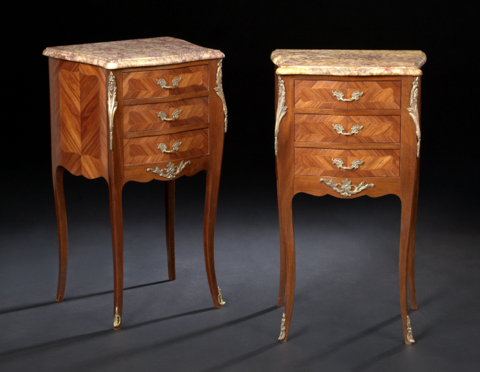 Pair of Louis XV-Style Ormolu-Mounted