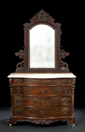 American Rococo Revival Rosewood 2a838