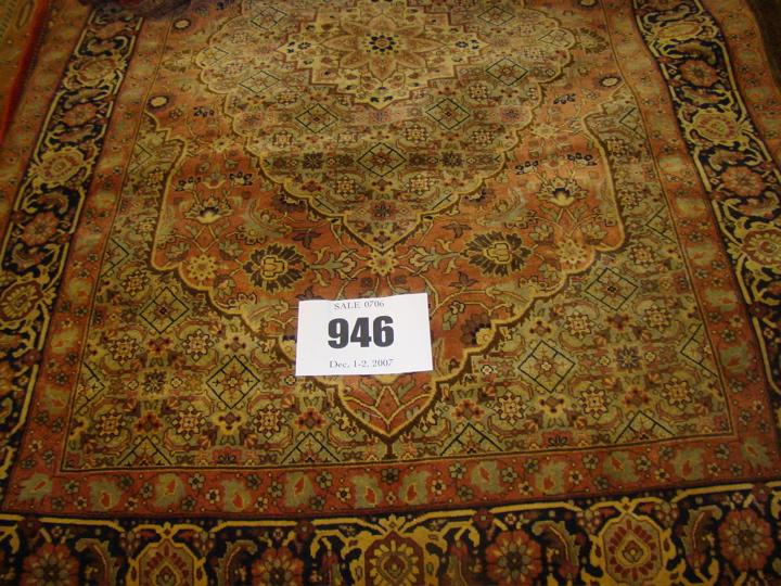 Agra Bidjar Carpet,  5' 7" x 8'