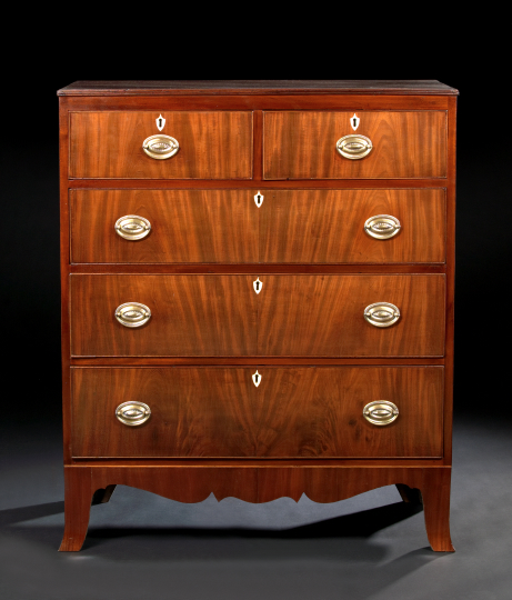 Regency-Style Mahogany Chest, 