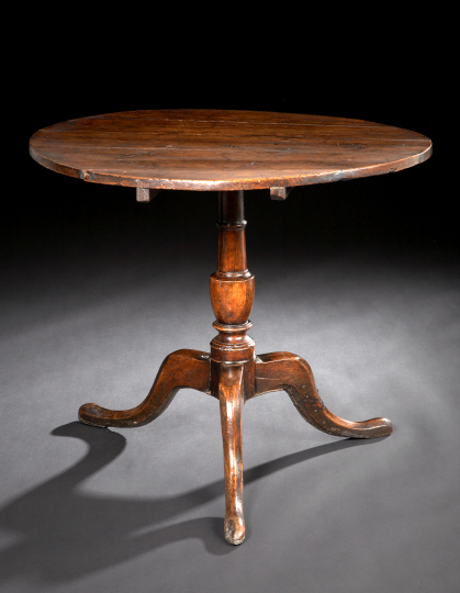 George III-Style Oak Tripod Table,