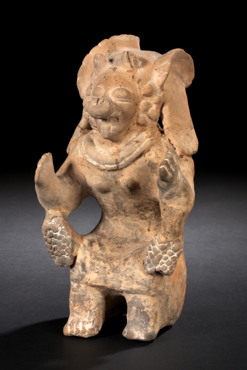 Jama Coaque Culture Seated Figure,