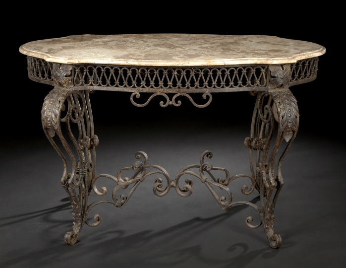 Napoleon III Style Cast and Wrought Iron 2a914