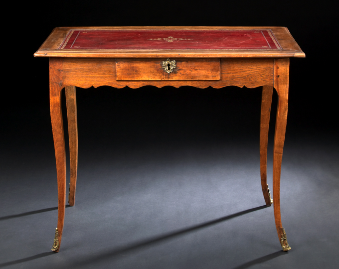 French Provincial Fruitwood Writing 2a92c