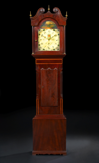 Regency Mahogany Tallcase Clock  2ad3c