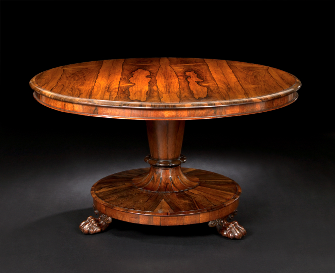 William IV Rosewood Center Table  2ad60